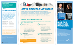 Blue Box Brochure - City of Richmond