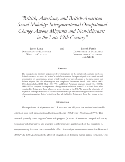 British, American, and British-American Social Mobility