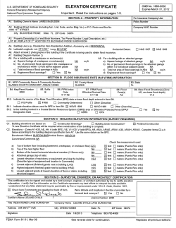 elevation certificate