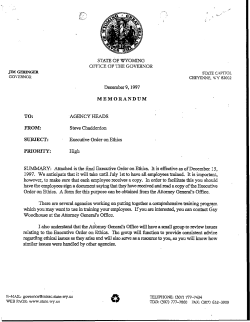 December 9,1997 MEMORANDUM AGENCY HEADS Steve