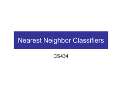 Nearest Neighbor Classifiers