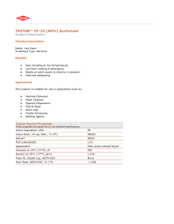 PRODUCT TRITON&trade; CF-10 (90%)