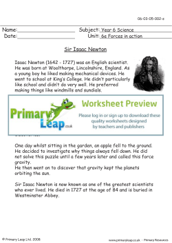 Sir Isaac Newton
