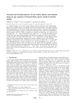 Seasonal and decadal patterns of soil carbon uptake and emission