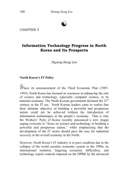 Information Technology Progress in North Korea and Its Prospects