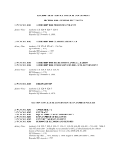 subchapter 1i - service to local government section .0100