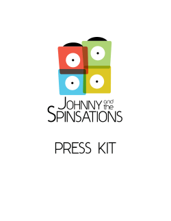 press kit - Johnny and the Spinsations