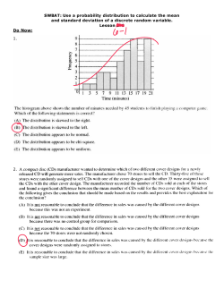 6-1 Discrete Random Variables