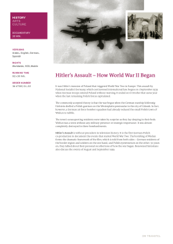 Hitler`s Assault &ndash; How World War II Began