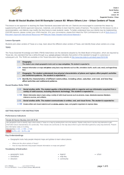 Grade 02 Social Studies Unit 05 Exemplar Lesson 02