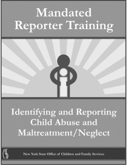 Child Abuse - New York State Office of Children and Family Services