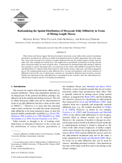 Rationalizing the Spatial Distribution of Mesoscale Eddy Diffusivity
