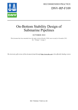 DNV-RP-F109: On-Bottom Stability Design of