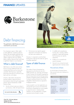 Debt financing - Barkestone Associates