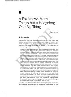 A fox knows many things proofs