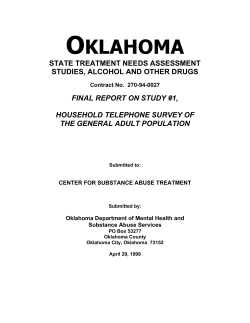Oklahoma Department of Mental Health and Substance Abuse