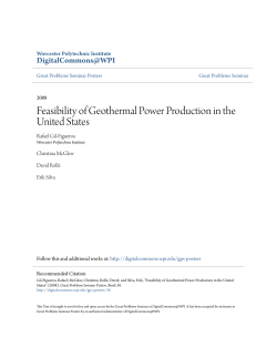 Feasibility of Geothermal Power Production in the United States