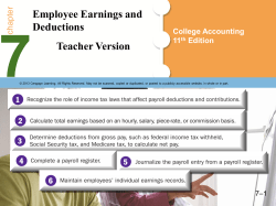 Employee Earnings and Deductions Teacher Version