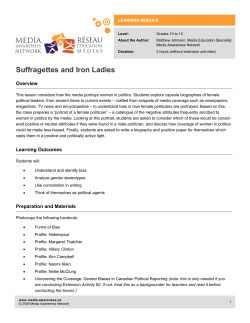 Suffragettes and Iron Ladies