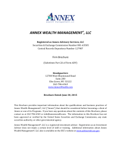 Firm Brochure - Annex Wealth Management