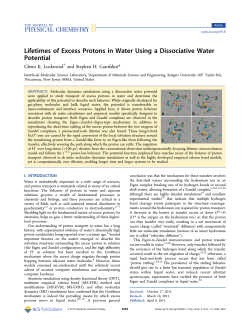 Lifetimes of Excess Protons in Water Using a Dissociative Water