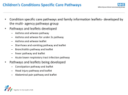 Children`s pathways presentation