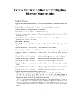 Errata for First Edition of Investigating Discrete