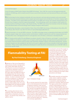 Flammability Testing at FAI