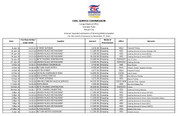 CIVIL SERVICE COMMISSION