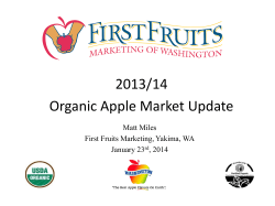 2013/14 Organic Apple Market Update