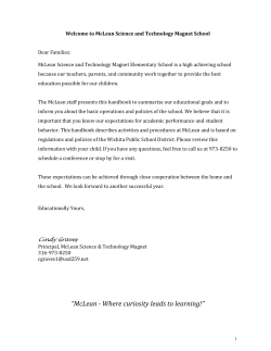 McLean - Where curiosity leads to learning!