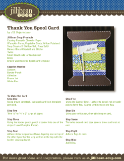 Spool Card - Jillibean Soup Bean Talk