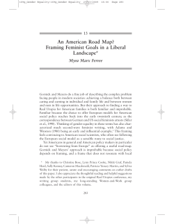 Gender Equality - UW