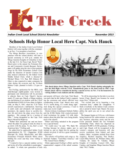 Schools Help Honor Local Hero Capt. Nick Hauck