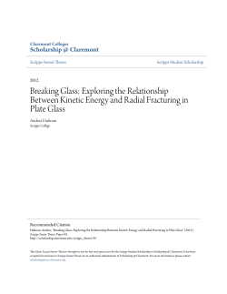 Breaking Glass - Scholarship @ Claremont