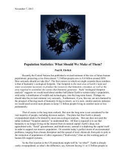 Population Statistics: What Should We Make of Them?