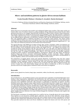 Micro- and meiobiota patterns in glacier driven stream