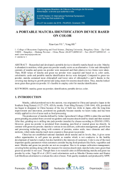 a portable matcha identification device based on color