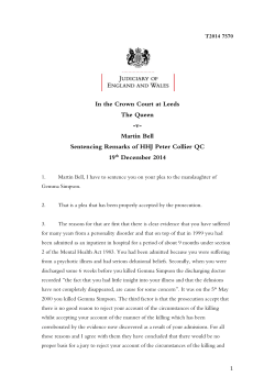 R -v- Martin Bell - Courts and Tribunals Judiciary