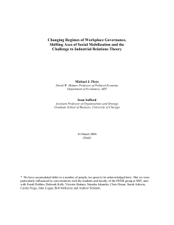 Shifting Axes of Social Mobilization and the