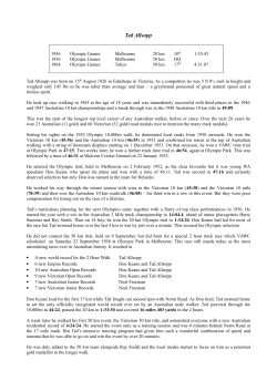 Ted Allsopp - Victorian Race Walking Club