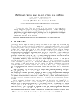 Rational curves and ruled orders on surfaces