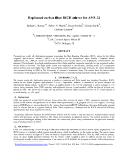 AMOS2 Mirror - Composite Mirror Applications Inc.