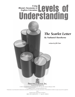 The Scarlet Letter - Levels of Understanding