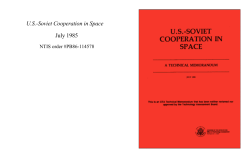 US-Soviet Cooperation in Space