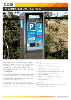 pay and display on street meter