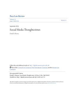 Social Media Thoughtcrimes