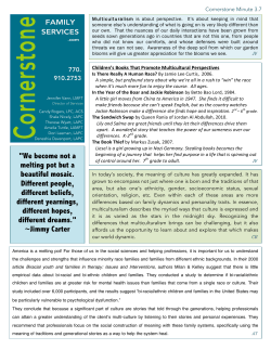 Multiculturalism - Cornerstone Family Services Marietta GA