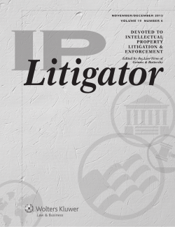IP Litigator - Intellectual Property Insurance Services Corporation