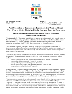 Next Generation of Teachers Are Learning to Use Word and Excel